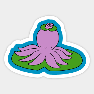 Lilypad Octopus Sticker